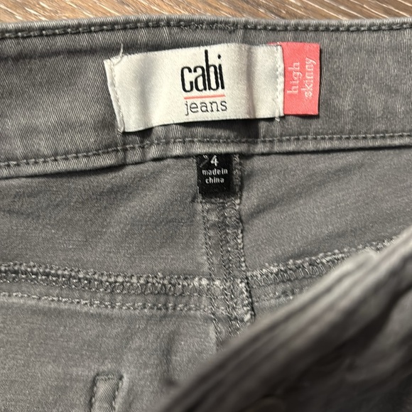 CaBi ladies, jeans, gray skinny size 4 - Picture 5 of 11